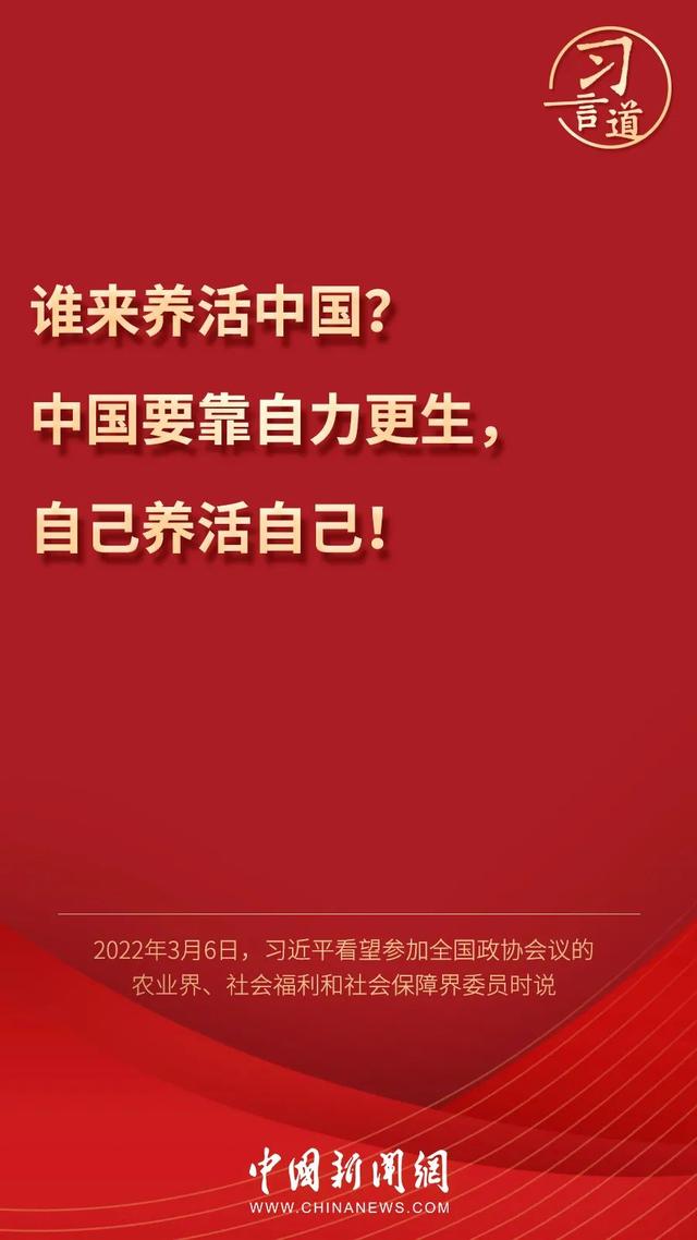 習言道丨習近平為何再答“誰來養(yǎng)活中國”？