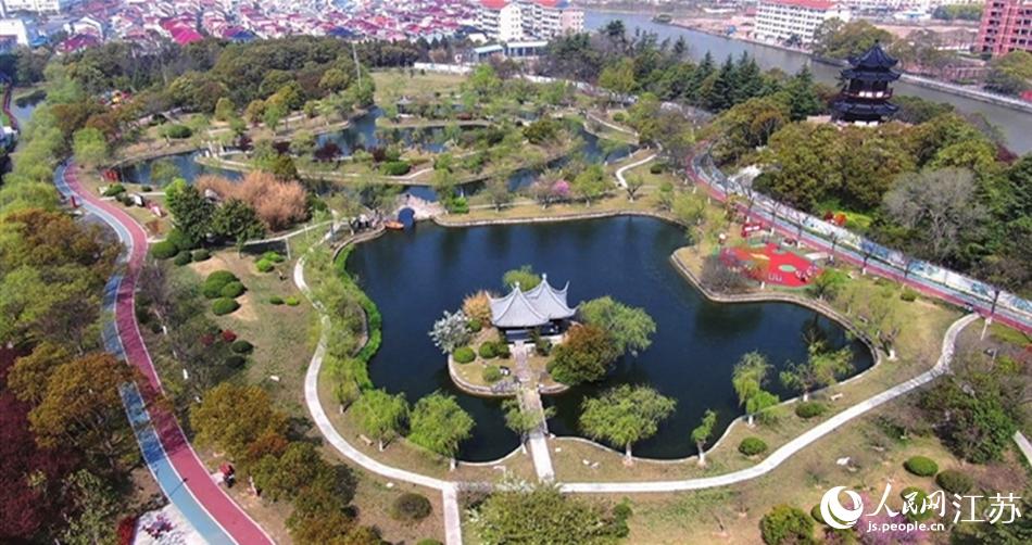 如東縣人民公園。如東縣委宣傳部供圖