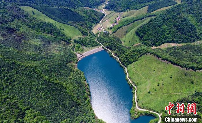 空中俯瞰北山村。洲湖鎮(zhèn)供圖