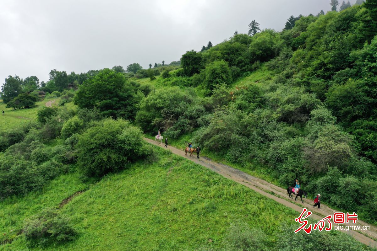 四川九寨溝：生態(tài)旅游漸熱