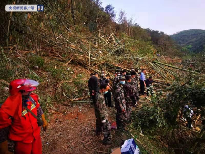 東航空難：廣西梧州民兵抵達(dá)現(xiàn)場展開救援